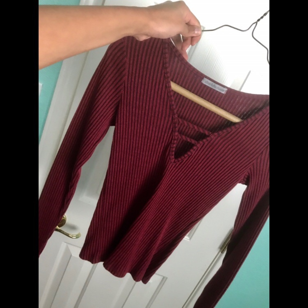 Maroon longsleeve top